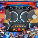 Vtech - KIDI DJ DRUMS Light up kit with Bluetooth® and Audio Port - Multicolour | Kidi drum create your own music | Suitable for ages 5 + up