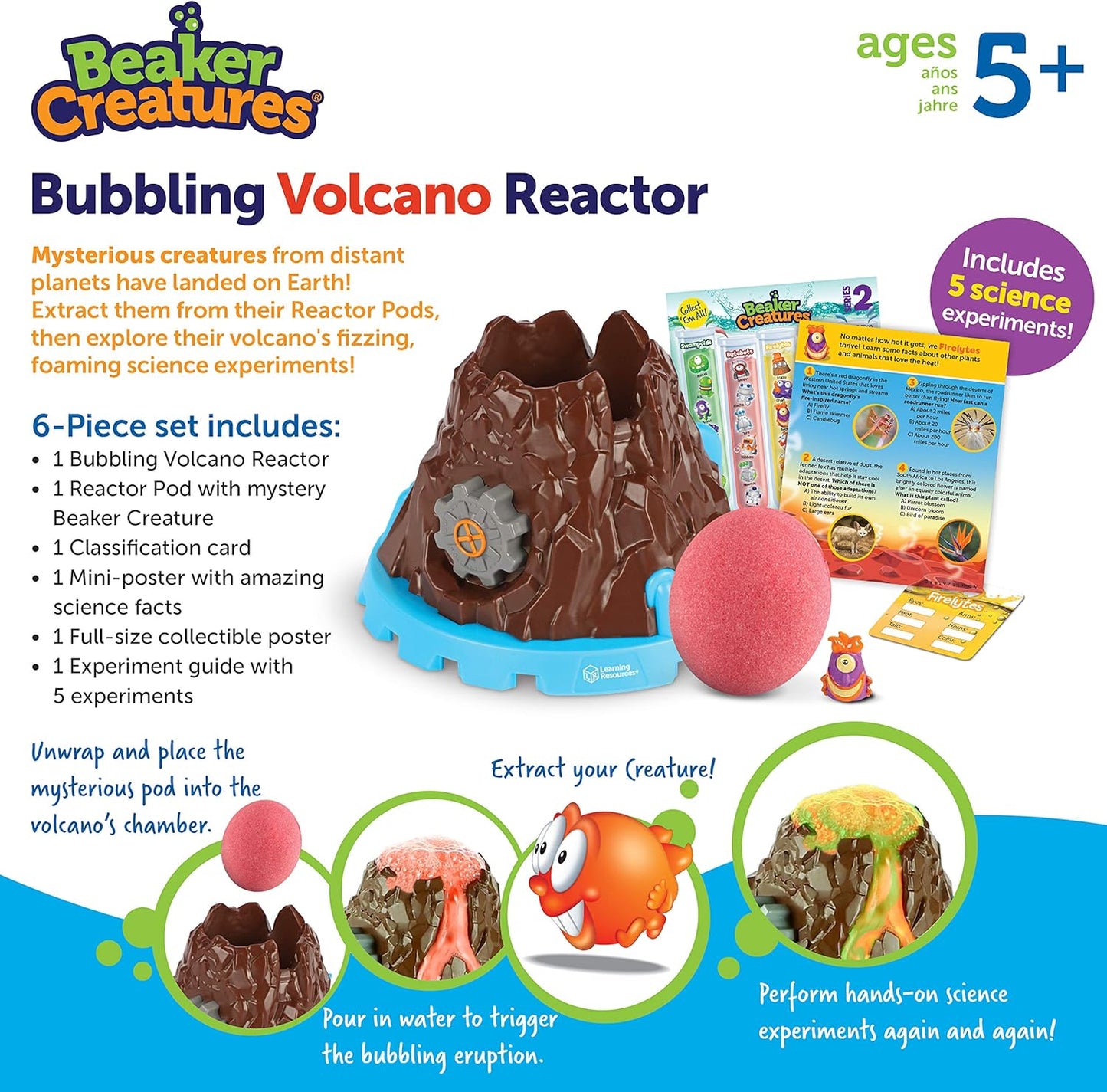 LR-BEAKER CREATURES® BUBBLING VOLCANO REACTOR