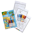 Crayola - Colour by Numbers - Bluey (Includes 16 Colouring Pages and 6 Mini-Markers) | Early Years Educational Colouring Fun | For Ages 3+