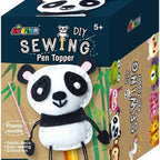 Avenir Sewing Pen Topper - Panda | DIY Pen Topper Friend Sewing Kit - Hours of Entertainment & Creativity | Tools & Instructions Included, Easy and Fun Activity for Kids +