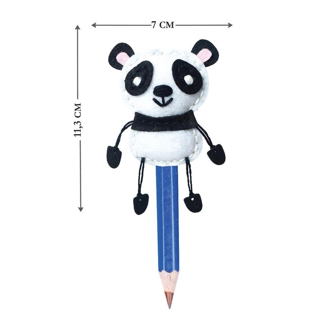 Avenir Sewing Pen Topper - Panda | DIY Pen Topper Friend Sewing Kit - Hours of Entertainment & Creativity | Tools & Instructions Included, Easy and Fun Activity for Kids +