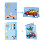Avenir Scratch - Cars | Arts & Crafts, Greeting Cards Set | Make Beautiful Greetings Cards | Scratch Art 3+