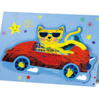 Avenir Scratch - Cars | Arts & Crafts, Greeting Cards Set | Make Beautiful Greetings Cards | Scratch Art 3+