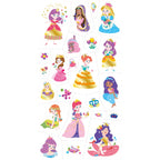 Avenir Tattoo Sticker - Princess | 52pc Set of Temporary Tattoos - High-Quality Water-Based Ink - Safe and Easy to Apply and Remove - Lasts 3-5 Days for Kids 3+
