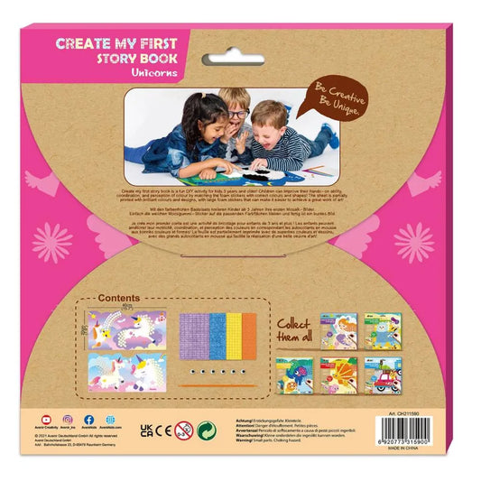 Avenir - Create My First Story Book Unicorns | Interactvie nature book with engages children storytelling | Gift-Worthy Packaging | Ages 3+