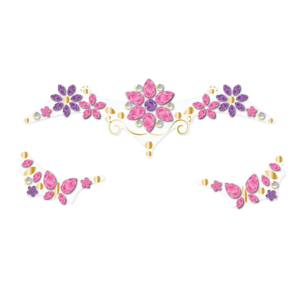 Avenir Face Gems - Flowers |Products designed for application on the face are made from skin-friendly materials to avoid | designed for children aged 3+