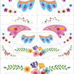 Avenir - Fancy Me Face Stickers & Tattoos for Kids – Fantasy Garden World | 110+ Cosmetic-Grade Removable Stickers | Safe Family Fun Activity for Dress-Up, Parties & Creative Play