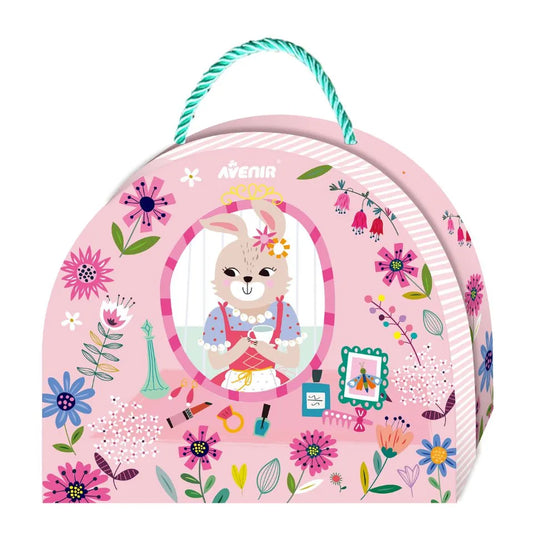 Avenir Little Hands' Play Box - Miss Bunny's Home Multicolour | 3D puzzle and laces to create an awesome bunny town | Ideal ages 3+