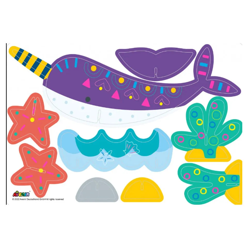 Avenir Nail Stickers and Tattoos - Mermaid | Trendy Themed Designs! Over 260 Colorful and Temporary Stickers & Tattoos for Fashionable Kids - Easy to Use and Remove - Perfect Fashion Activity & Ideal Gifts for Girls 3+