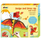Avenir Unicorn Dress Up Fun Set – Magic Dragon | DIY Costume with Pre-Printed Wings, Markers, Felt, Plastic Needle, & Headband - Spark the Imagination | 3+ Years