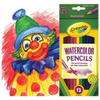 Crayola Watercolour Pencils, 12 Count | This set features Watercolor Pencils colors pre-sharpened for use right out of the box | Create watercolor effects by laying down dry color and using a paintbrush (not included) | ages 5 & up.