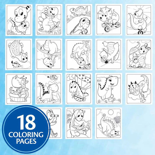 Crayola Color Wonder Mess Free Prehistoric Pals Dinosaur Coloring Pages & Markers