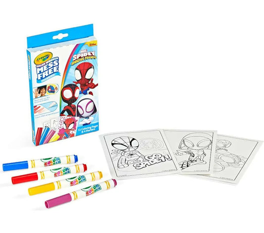 Crayola Color Wonder Mini Box Set, Spidey & His Amazing Friends | Let creativity soar without the worry of stains or messes | A perfect bundled gift idea for young Spiderman fans. Safe and non-toxic, great for ages 3 and up.