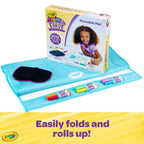 Crayola Color & Erase Reusable Mat | The mat's generous dimensions of 32" x 23" provide a large canvas for kids to explore their artistic talents |  It comes with 6 washable markers, and 1 Wipe | Ages 3+