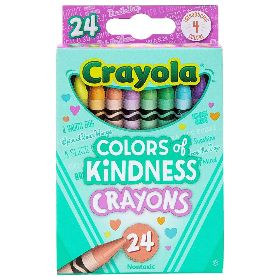 Crayola - Colors of Kindness | Pack of 24, Special Edition Crayons, Unique Color Names | 3+ Yrs