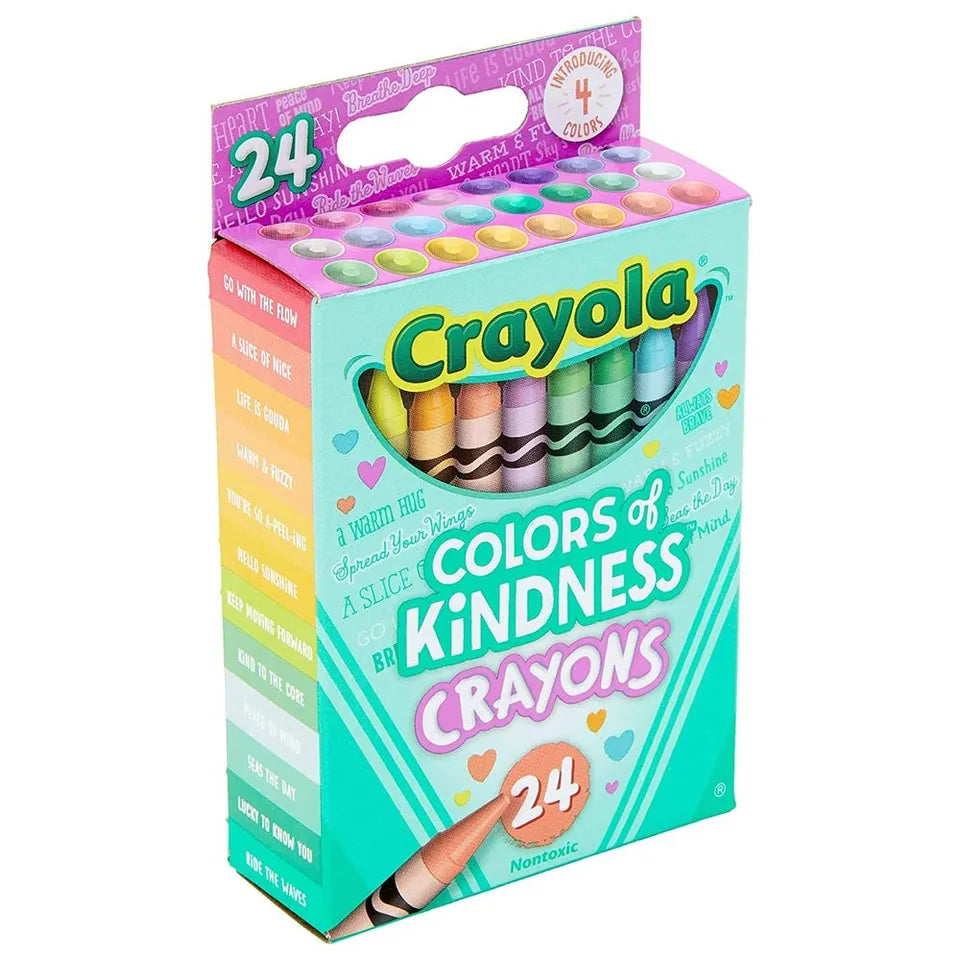 Crayola - Colors of Kindness | Pack of 24, Special Edition Crayons, Unique Color Names | 3+ Yrs