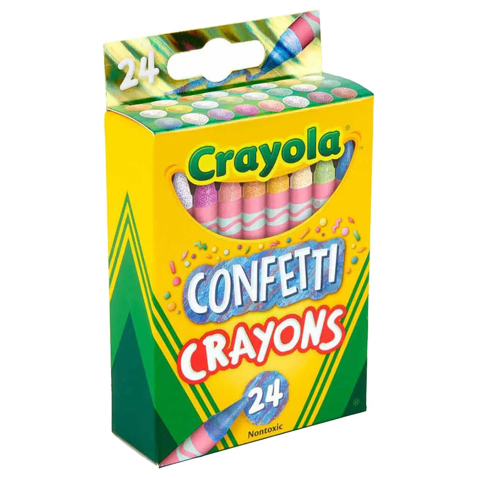 Crayola Confetti Crayons, 24 Count