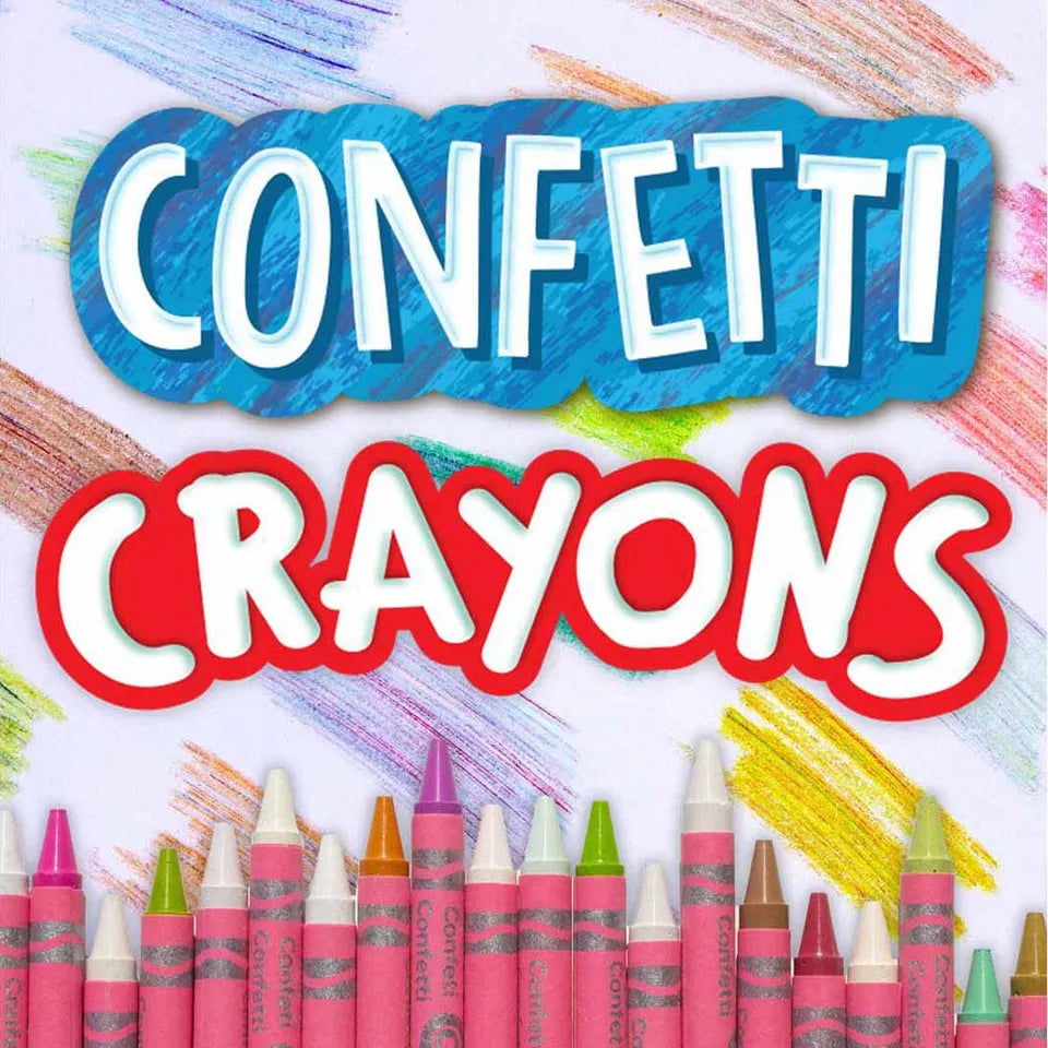 Crayola Confetti Crayons, 24 Count