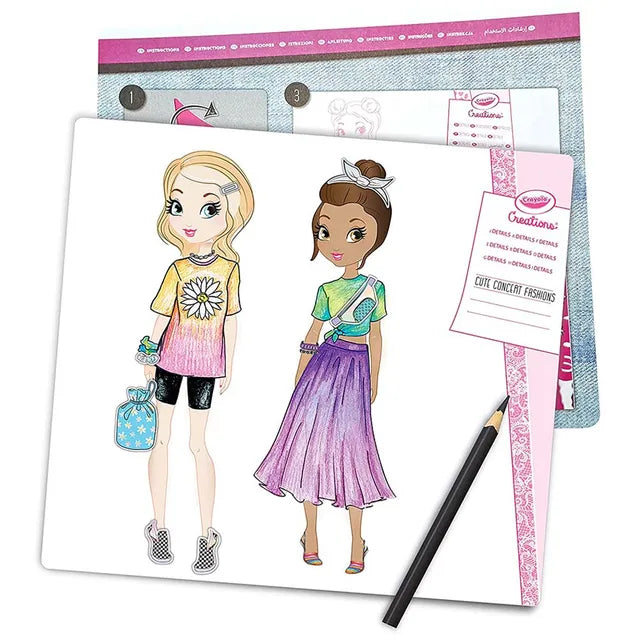 Crayola  Creations Fashion Sketch Set