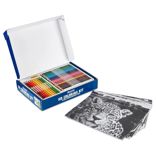 Crayola - HD Coloring Kit | 30 Colored Pencils & 20 Premium Coloring Pages