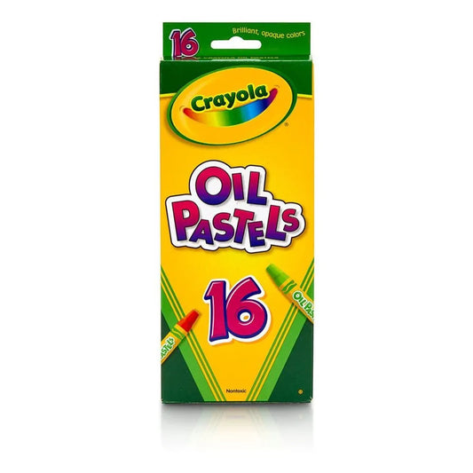 Crayola Oil Pastels,16 Ct Sticks | Features 16 Oil Pastels in unique, vibrant colors.| These creative arts and crafts supplies are great for art projects, school projects, and more. | Ideal for ages 4 & up.