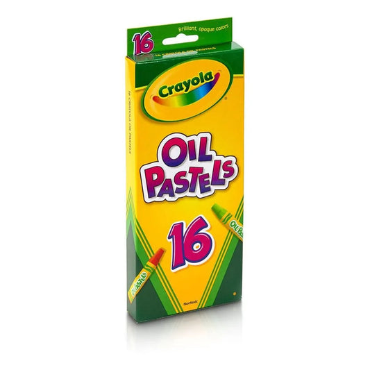 Crayola Oil Pastels,16 Ct Sticks | Features 16 Oil Pastels in unique, vibrant colors.| These creative arts and crafts supplies are great for art projects, school projects, and more. | Ideal for ages 4 & up.