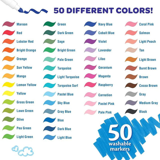Crayola - 50 ct. Washable Super Tips Markers