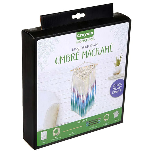 Crayola Signature Ombre Macrame Wall Hanging Kit
