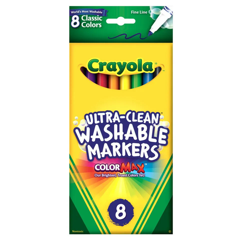 8 ct. Ultra-Clean Washable Classic, Fine Line, Color Max Markers