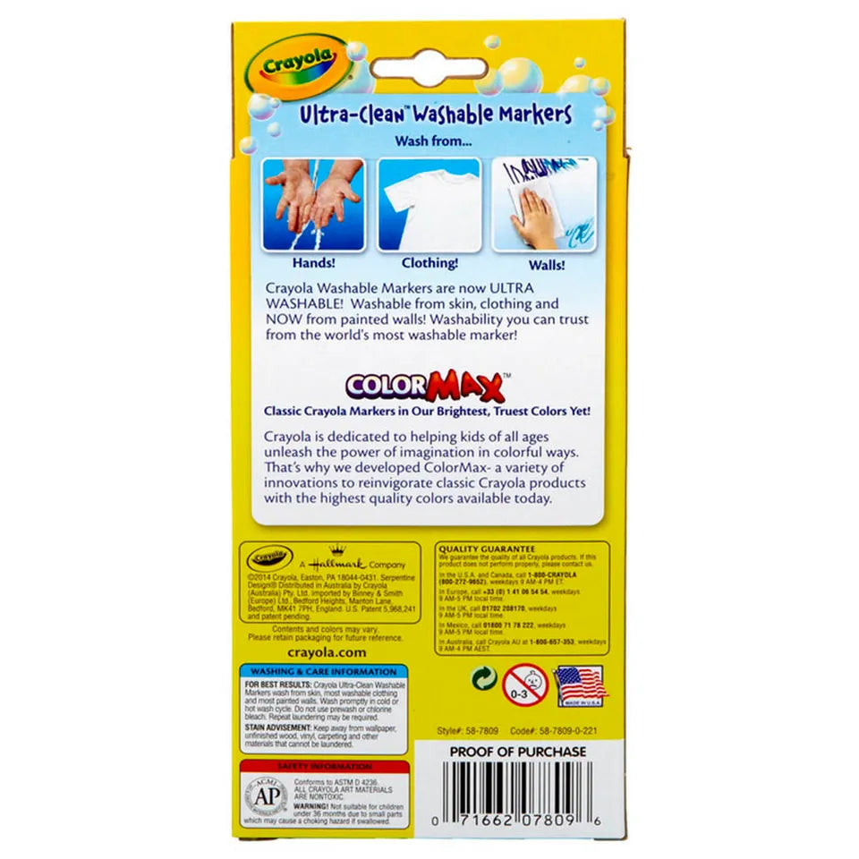 8 ct. Ultra-Clean Washable Classic, Fine Line, Color Max Markers