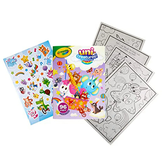 Crayola Uni-Creatures Coloring Book, 96 Unicorn Coloring Pages