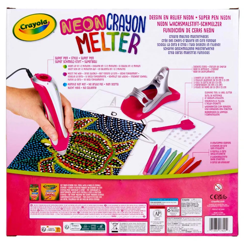 Crayola - Neon Crayon Melter | Unicorn Style - Melting Art, Gift for Kids | Arts & Crafts for Girls & Boys, Best Tween Craft Kit | Ages 8+