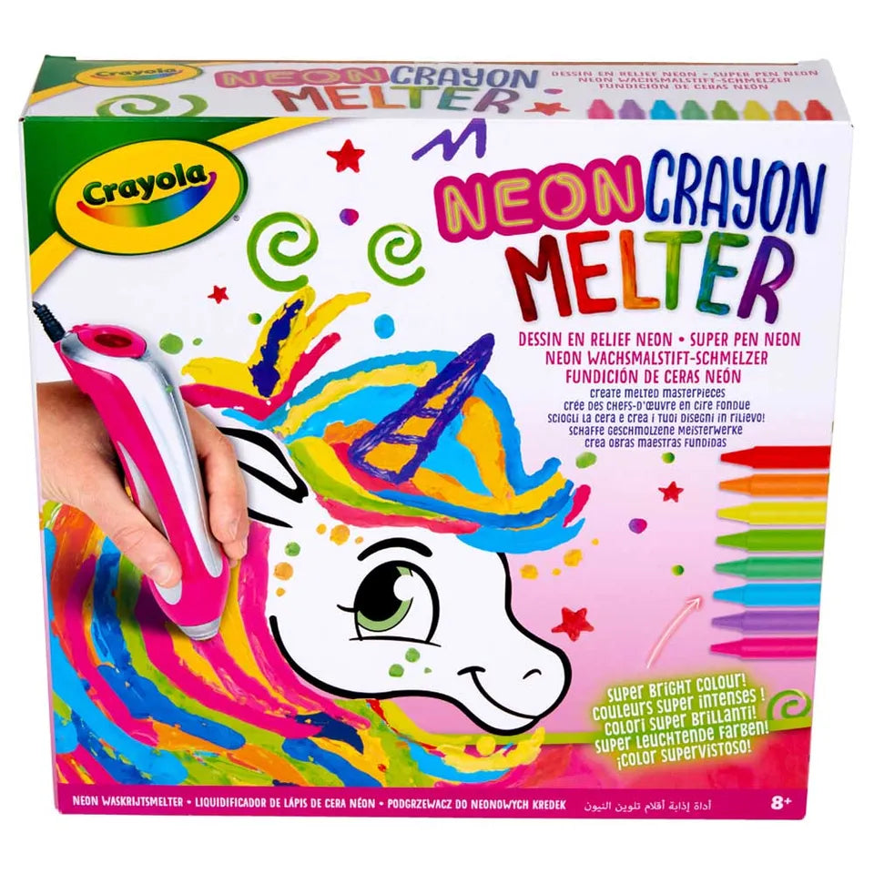 Crayola - Neon Crayon Melter | Unicorn Style - Melting Art, Gift for Kids | Arts & Crafts for Girls & Boys, Best Tween Craft Kit | Ages 8+