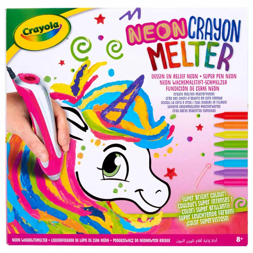 Crayola - Neon Crayon Melter | Unicorn Style - Melting Art, Gift for Kids | Arts & Crafts for Girls & Boys, Best Tween Craft Kit | Ages 8+