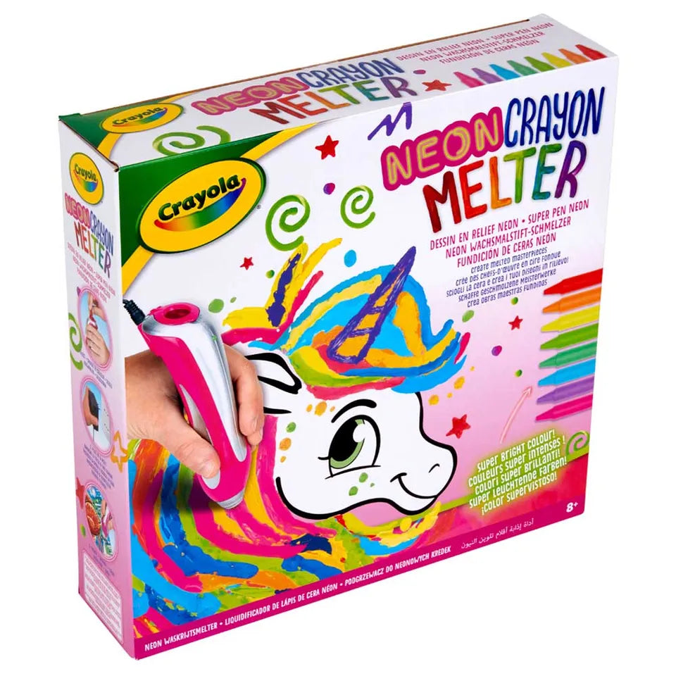 Crayola - Neon Crayon Melter | Unicorn Style - Melting Art, Gift for Kids | Arts & Crafts for Girls & Boys, Best Tween Craft Kit | Ages 8+