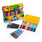 Crayola Washable Marker Set, 48 Broad Line Markers for Kids, 8 Gel Markers, 8 Window Markers, Gifts for Boys & Girls, Ages 3+