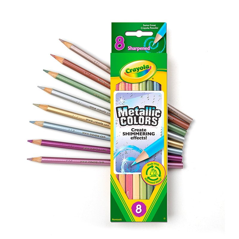 8 ct. Metallic Colored Pencils