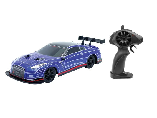 D-power - 1:16 Nissan GT-R (R35) GT500 RC Car – 2.4GHz Remote Control, Rechargeable Battery, Official Race Car Design, for Kids Ages 6+
