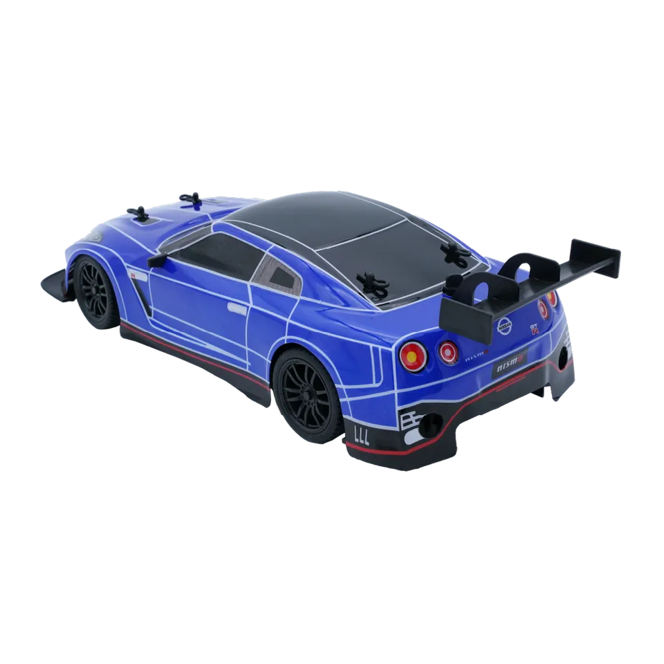 D-power - 1:16 Nissan GT-R (R35) GT500 RC Car – 2.4GHz Remote Control, Rechargeable Battery, Official Race Car Design, for Kids Ages 6+