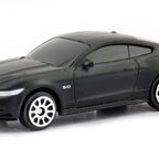 D-Power 1:64 Diecast Ford Mustang 2015 – Licensed Collectible Model Car (Matte Black) | Metal Body, Free-Rolling Wheels
