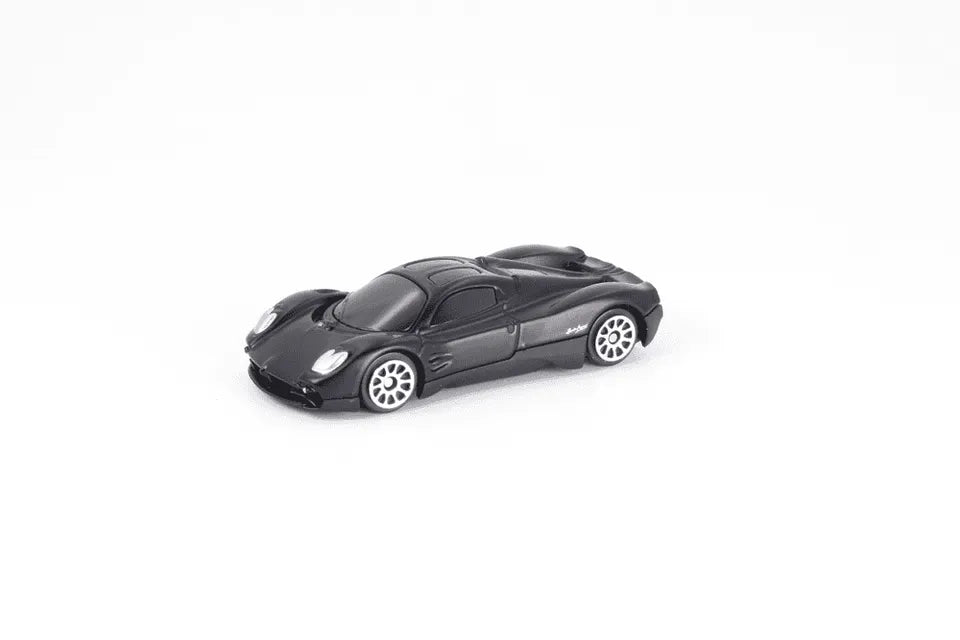 D-Power 1:64 Diecast Pagani UTOPIA MATTE Black – Collectible Mini Supercar, Kids & Adult Toy Car Model
