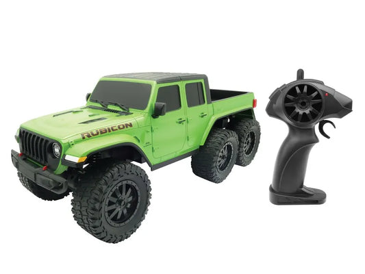 D-power - 1:10 Jeep Gladiator 6-Wheel RC Truck – 2.4GHz Remote Control, USB Rechargeable Battery, Off-Road Adventure Toy for Kids Ages 6+