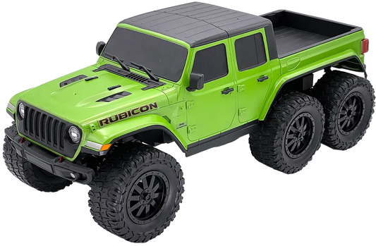D-power - 1:10 Jeep Gladiator 6-Wheel RC Truck – 2.4GHz Remote Control, USB Rechargeable Battery, Off-Road Adventure Toy for Kids Ages 6+