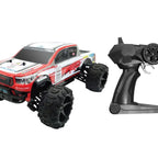 D-power - 1:10 RALLY CHAMP Toyota Hilux Revo AXCR RC Car – 2.4GHz Remote Control, 7.4V USB Rechargeable Battery, Off-Road Ready, for Kids Ages 6+