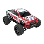 D-power - 1:10 RALLY CHAMP Toyota Hilux Revo AXCR RC Car – 2.4GHz Remote Control, 7.4V USB Rechargeable Battery, Off-Road Ready, for Kids Ages 6+