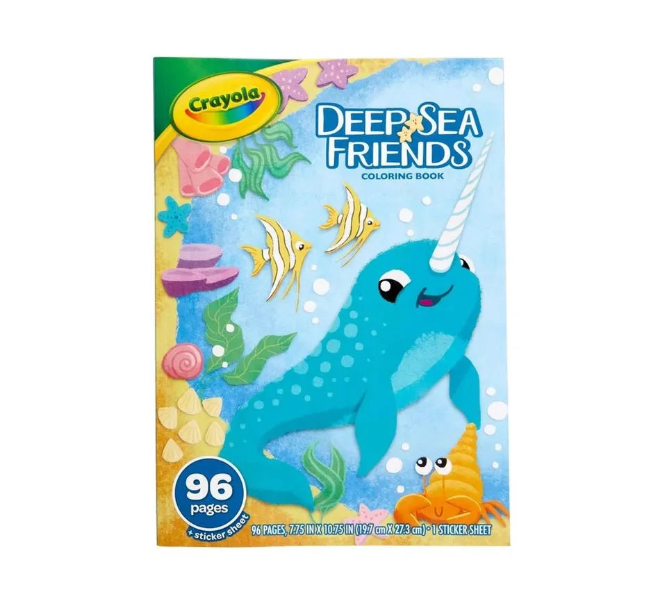 Crayola Under The Sea 96 Coloring Pages and Stickers, Coloring Book