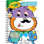 Crayola “Today I Feel” Animal Mix & Match Flip Book – Emotion Learning Activity for Toddlers, 30 Pages & 50+ Stickers | Preschool Feelings Book for Coloring, Mixing & Matching | Educational Gift for Kids Ages 3+