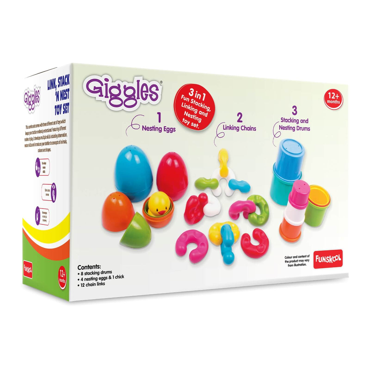 Funskool - LINK STACK & NEST TOY SET