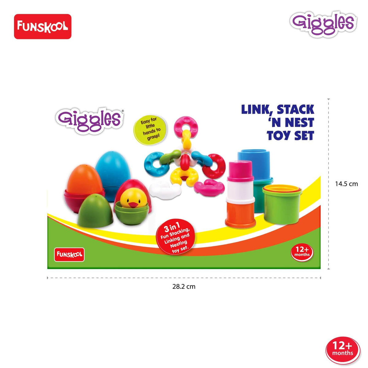 Funskool - LINK STACK & NEST TOY SET