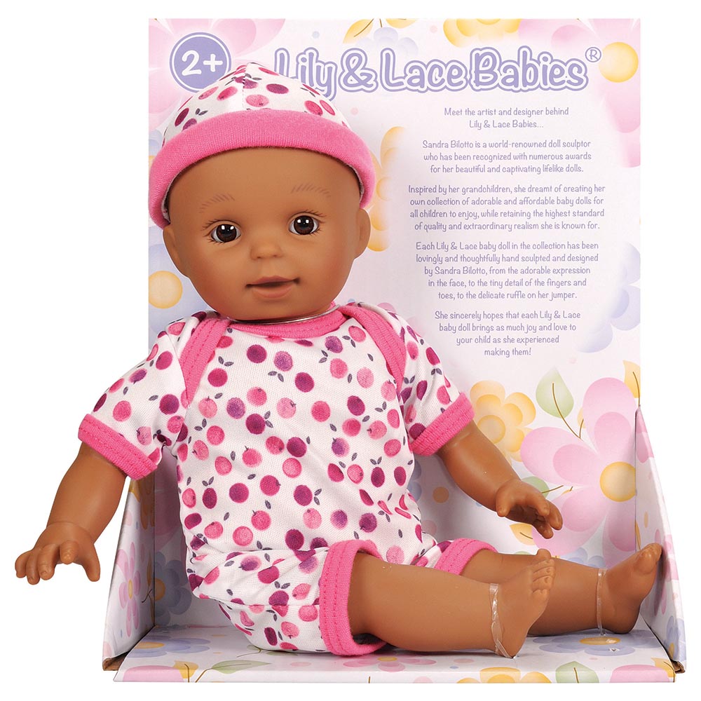 Lotus - 11.5" inch, Soft-bodied Baby Doll – Afro-American